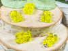 Sunny Yellow Resin Gummy Bear Candy Charms - 11x20mm - 2mm loop holes