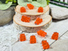 Red Orange Gummy Bear Charms - Measuring 11x20mm - 2mm loop holes