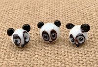 1 | Panda Bear Head Lampwork Glass Bead