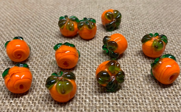 Fancy Pumpkin Beads
