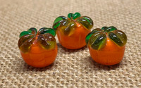 1 | Plump Pumpkin Lampwork Glass Beads
