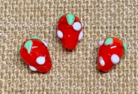 1 | Sweet Strawberry Lampwork Beads