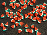 Slices of Watermelon Clay Beads