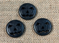 1 | Black Jack O Lantern Beads | 25mm