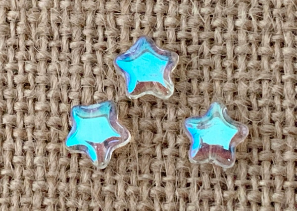 5, AB Clear Star Beads
