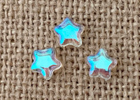 5 | AB Clear Star Beads | Glass