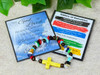 Every bracelet or kit comes with a laminated card you can use as a bookmark