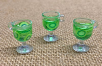 1 | Kiwi Green Resin Cocktail Charms