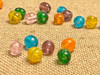 Set of 6 - 1 of each: pink, green, blue, yellow, orange, purple 11x12mm