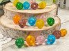 Set of 6 - 1 of each: pink, green, blue, yellow, orange, purple 11x12mm