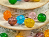 Set of 6 - 1 of each: pink, green, blue, yellow, orange, purple 11x12mm