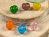 Set of 6 - 1 of each: pink, green, blue, yellow, orange, purple 11x12mm