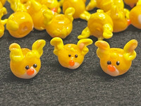 1 | Yellow Chick Beads | Lampwork Glass