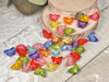 Mixed color acrylic Butterfly in Butterfly beads 11x15x6mm with 2mm vertical beading holes