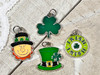 St. Patrick's Day Irish Charms - Enamel on metal - 15x20x2mm - Set of 4