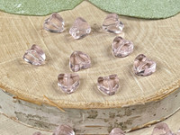 5 | Pink Mini Heart Glass Beads