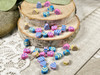 Clay Easter Egg Beads | 7x8x4mm with 2mm beading holes