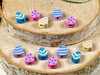 Clay Easter Egg Beads | 7x8x4mm with 2mm beading holes