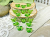 Green acrylic Butterfly in Butterfly beads 11x15x6mm with 2mm vertical beading holes