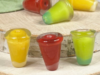 Frozen cocktails or delicious fruit drinks - 13x15mm with 2mm vertical beading holes