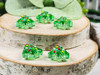 Christmas Tree Beads - 17x15x8mm - 1.2mm Vertical Holes