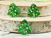 Christmas Tree Beads - 17x15x8mm - 1.2mm Vertical Holes