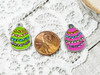 Blue, Green & Pink Enamel Charms w/ Rhinestone gems 