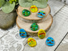 Choices of blue, yellow, or green - 16x20mm - 2mm Holes