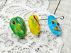 Choices of blue, yellow, or green - 16x20mm - 2mm Holes