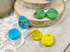 Choices of blue, yellow, or green - 16x20mm - 2mm Holes