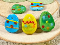 Choices of blue, yellow, or green - 16x20mm - 2mm Holes