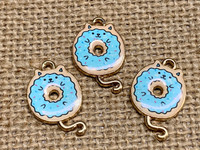 Lead & Nickel free - Kitty Cat Doughnut Charms