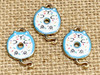 Lead & Nickel free - Kitty Cat Doughnut Charms