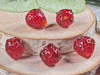 Plump fruits for pretty strawberry earrings
