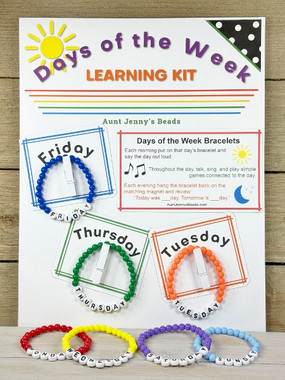 Make learning fun - Craft the bracelets - Learn the days