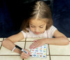 Tracing her letters all on her own