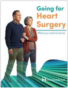 Front Cover of "Going for Heart Surgery: What You Need to Know" patient education booklet (Product #22D) by Pritchett & Hull.