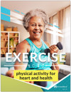 Image Title: exercise-physical-activity-heart-health-book-coverAlt Text: Front cover of the "EXERCISE: physical activity for heart and health" patient education book by Pritchett & Hull, featuring a red tennis racket and sports equipment.Image Title: cardiac-rehab-exercise-guide-authorsAlt Text: Title page of the heart health exercise book listing authors Barbara Johnston Fletcher, John D. Cantwell, and Gerald F. Fletcher.Image Title: bmi-chart-for-patient-weight-managementAlt Text: A comprehensive Body Mass Index (BMI) chart from the National Heart, Lung and Blood Institute used for tracking healthy weight ranges.Image Title: aerobic-activity-mets-intensity-tableAlt Text: A detailed table of metabolic equivalents (METS) for daily living and play activities to help patients monitor exercise intensity.Image Title: target-heart-rate-chart-by-ageAlt Text: A clinical heart rate chart showing peak and target heart rate ranges from 50% to 85% for ages 20 through 90.Image Title: patient-flexibility-stretching-exercisesAlt Text: Illustration of a patient performing a hamstring stretch, part of the flexibility and toning program for cardiovascular recovery.Image Title: strength-training-with-dumbbells-for-seniorsAlt Text: Photo of a male and female patient using dumbbells for a strength training program to improve muscle mass and bone density.Image Title: diabetes-blood-sugar-management-exerciseAlt Text: Image of a blood glucose meter used to explain the relationship between regular exercise and blood sugar control.