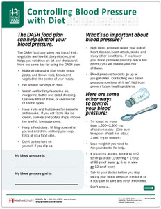 DASH Food Plan Tearpad (50 sheets per pad) (288A) - front side