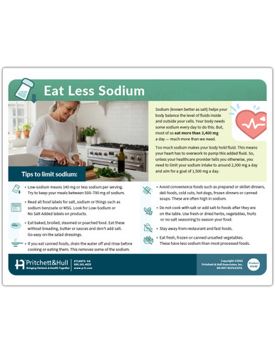 Sodium Use Tearpad (50 sheets per pad) (364B) - front side