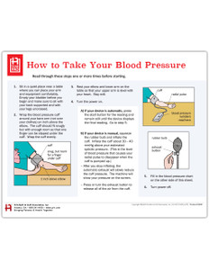 How to Take Your Blood Pressure Tearpad (50 sheets per pad) (384A) - front side