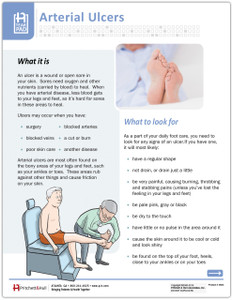 PVD Arterial Ulcers Tearpad (50 sheets per pad) (388A) - front side