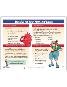 Exercise for Heart and Lung Tearpad (50 sheets per pad) (449) - front side