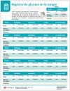 Spanish Blood Glucose Monitoring Tearpad (50 sheets per pad) (460A) - back side