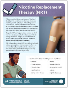 Nicotine Replacement Therapy Tearpad (50 sheets per pad) (471B) - front side