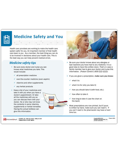 Medicine Safety Tearpad Side 1