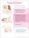 Breast Self Exam Tearpad (50 sheets per pad) (492A) - back side