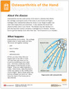 Osteoarthritis of the Hand Tearpad (50 sheets per pad) (550A) - front side