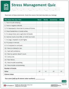 Stress Management Quiz Tearpad (599A) - page 1