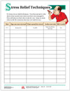 Stress Relief Techniques Tearpad (617) - page 1